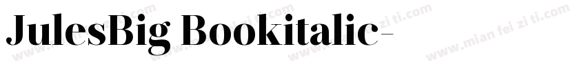 JulesBig Bookitalic字体转换